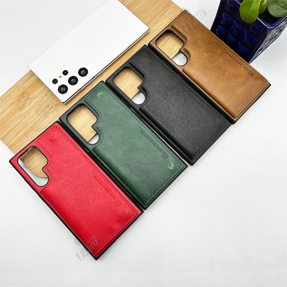 FRATO Samsung S22U Samsung Galaxy S22 Ultra Leather Card Holder Wallet Back Cover