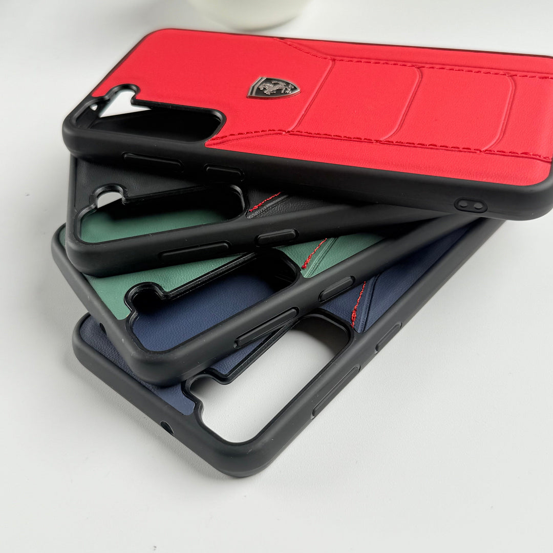 FRATO Samsung S23 Plus FR Sports Car Logo Side Stitch Leather For Samsung Galaxy S23 Plus