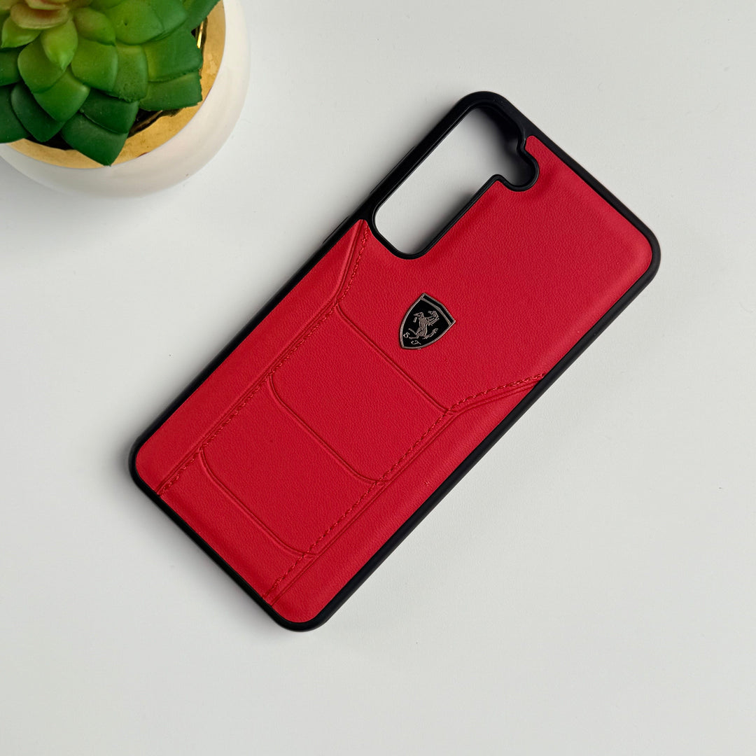 FRATO Samsung S23 Plus FR Sports Car Logo Side Stitch Leather For Samsung Galaxy S23 Plus