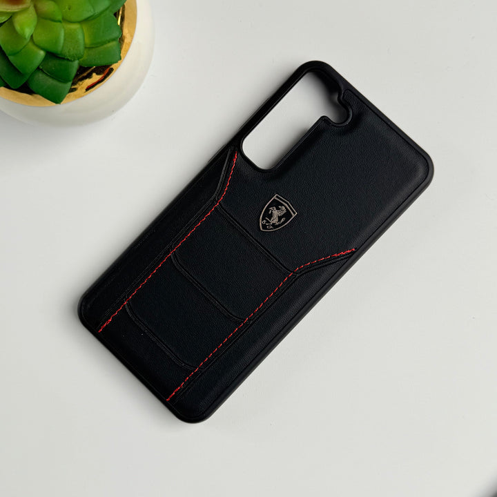 FRATO Samsung S23 Plus FR Sports Car Logo Side Stitch Leather For Samsung Galaxy S23 Plus