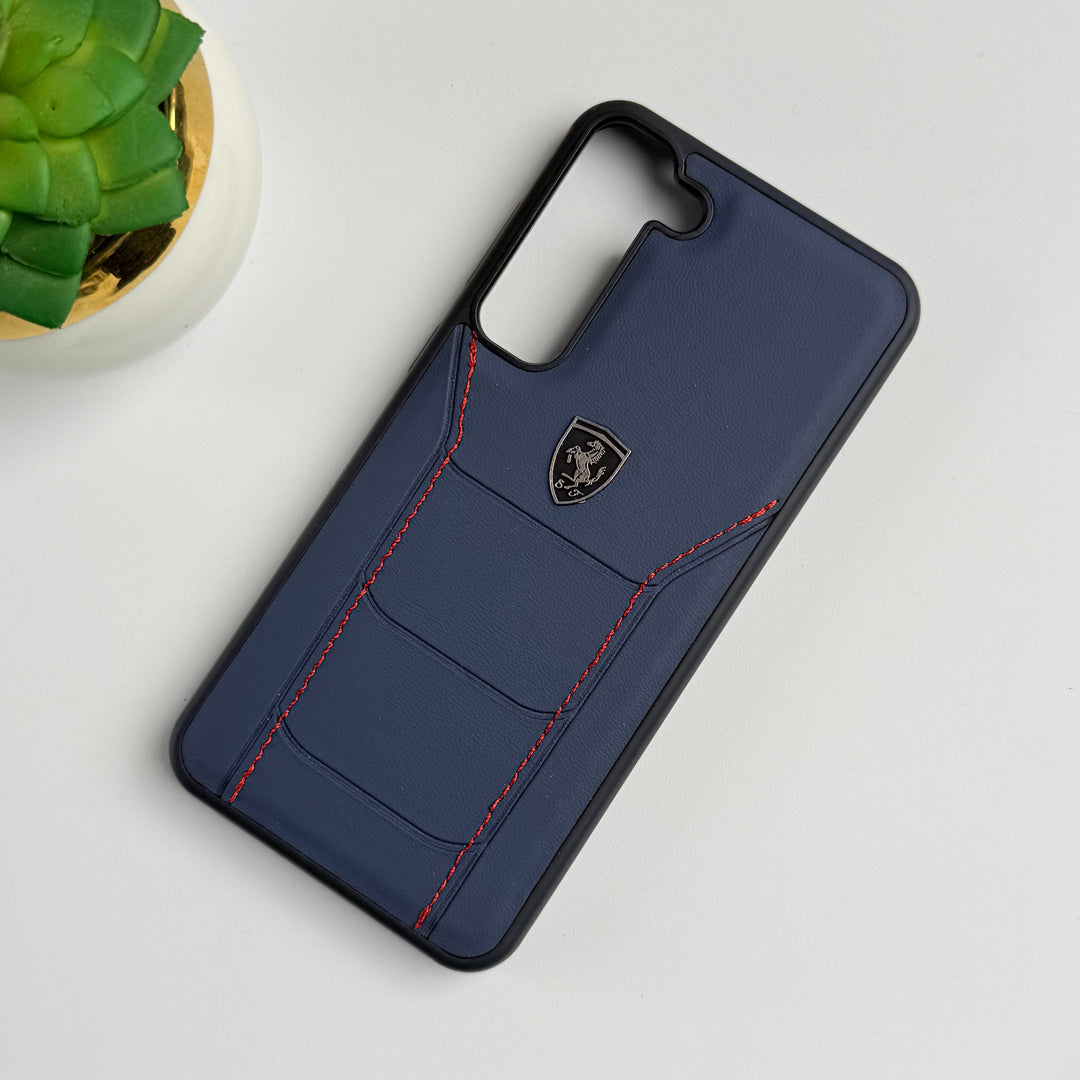 FRATO Samsung S23 Plus FR Sports Car Logo Side Stitch Leather For Samsung Galaxy S23 Plus