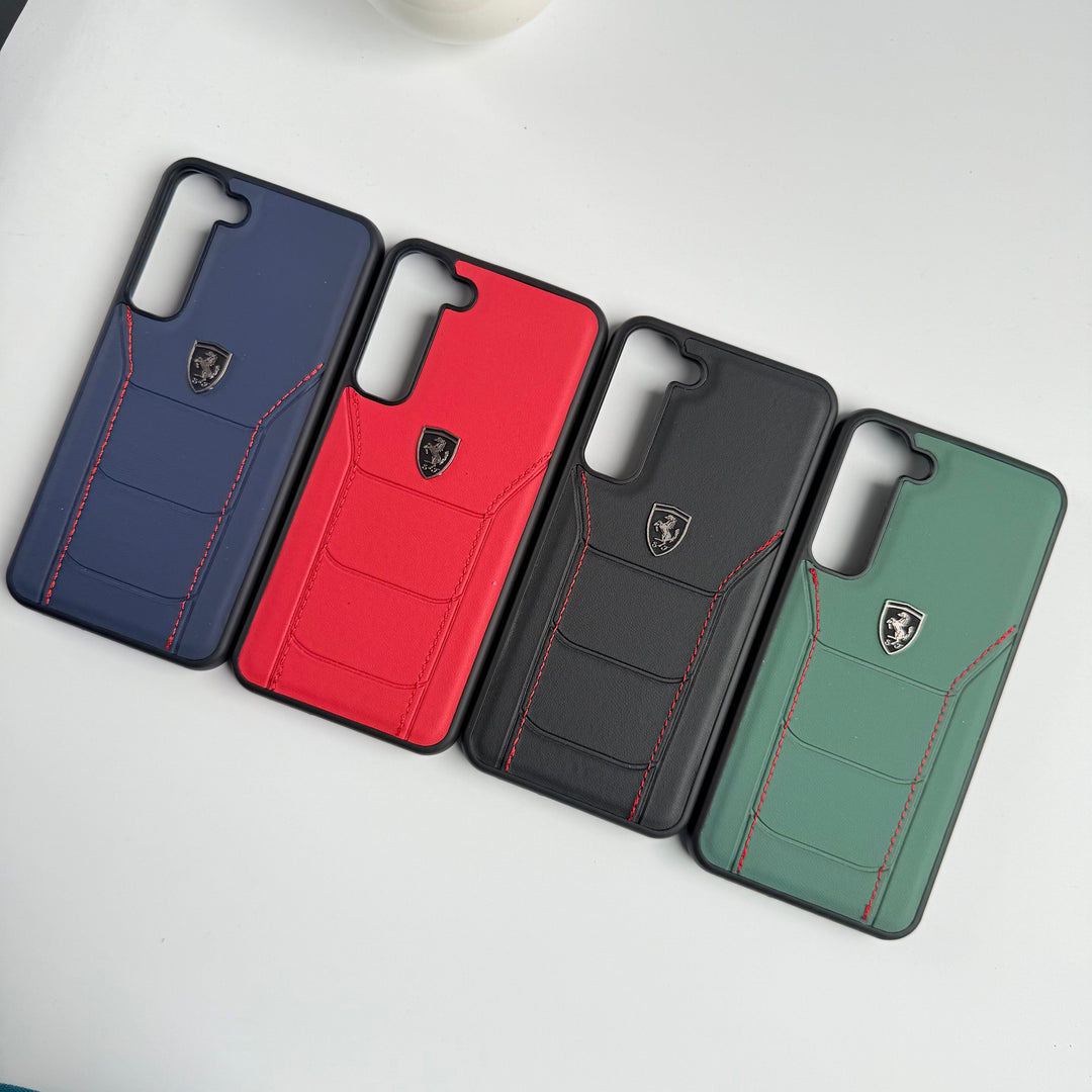 FRATO Samsung S23 Plus FR Sports Car Logo Side Stitch Leather For Samsung Galaxy S23 Plus