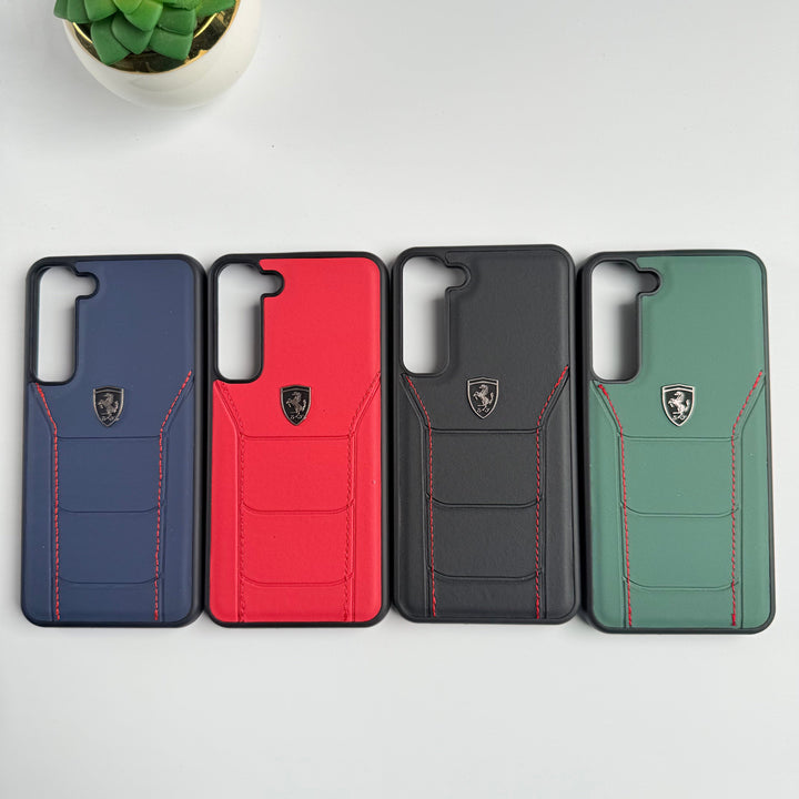 FRATO Samsung S23 Plus FR Sports Car Logo Side Stitch Leather For Samsung Galaxy S23 Plus