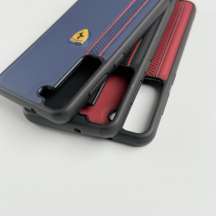 FRATO Samsung S23 Plus FR Sports Side Stripe Leather For Samsung Galaxy S23 Plus