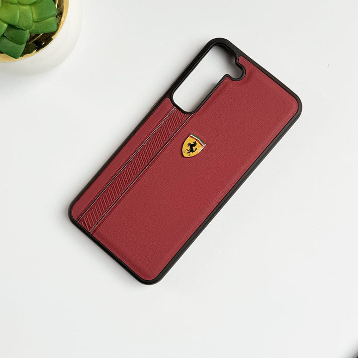 FRATO Samsung S23 Plus FR Sports Side Stripe Leather For Samsung Galaxy S23 Plus