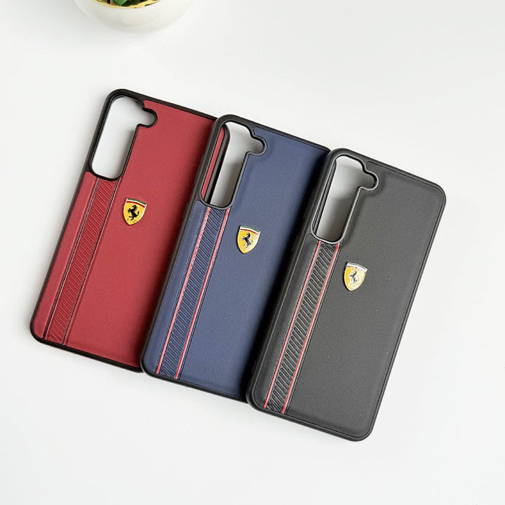 FRATO Samsung S23 Plus FR Sports Side Stripe Leather For Samsung Galaxy S23 Plus