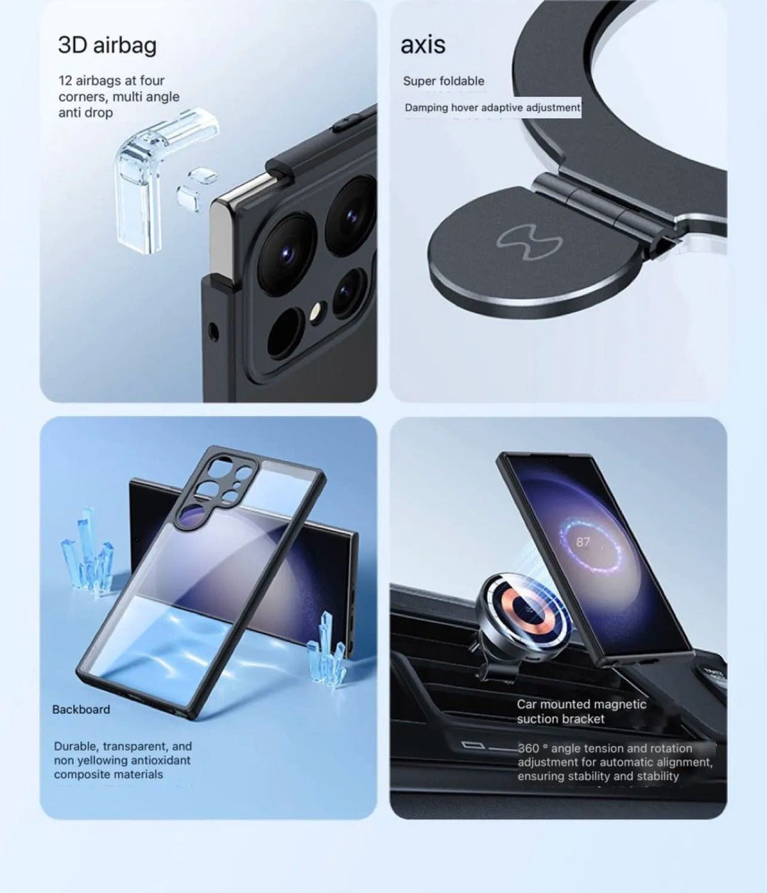 FRATO Samsung S23U Samsung Galaxy S23 Ultra Beetle Magnetic case With Holder