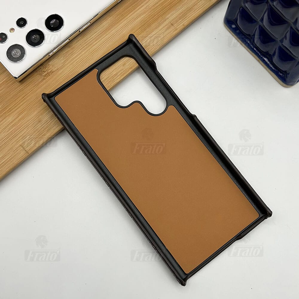 FRATO Samsung S23U Samsung Galaxy S23 Ultra Luxury GG Fashion Leather Brand Case Cover