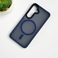 Samsung Galaxy S24 Smoke Transparent Case With Magnetic Charging Ring