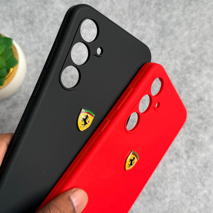 FRATO Samsung S24 FE Samsung Galaxy S24 FE Sports Car Logo Liquid Silicone Case Cover