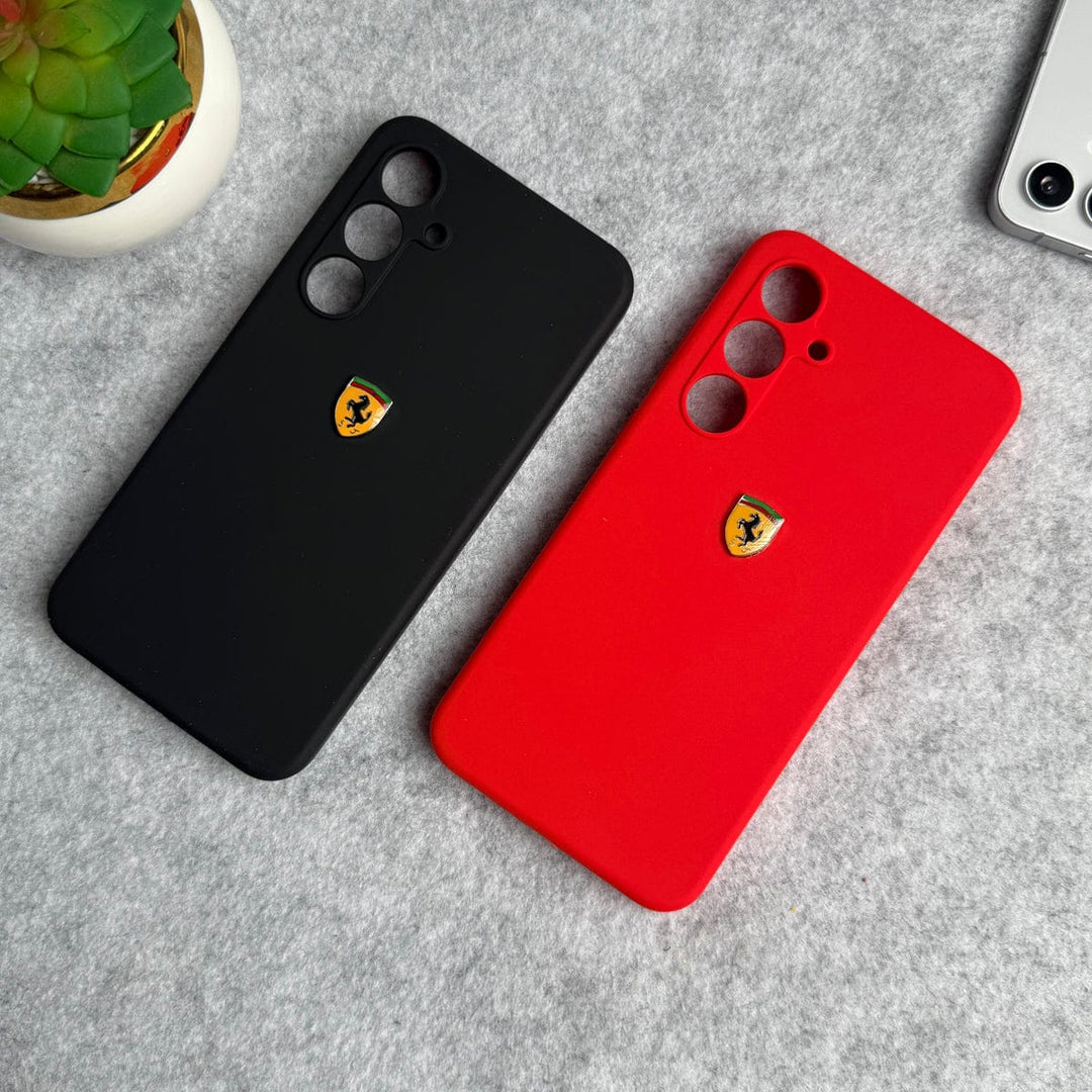 FRATO Samsung S24 FE Samsung Galaxy S24 FE Sports Car Logo Liquid Silicone Case Cover