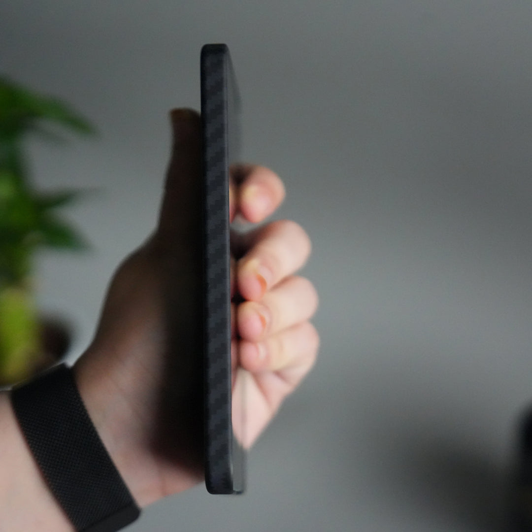 FRATO Samsung S24 Galaxy S24 Carbon Fiber Slim Case | Ultra-Thin Magnetic Charging Ring Cover