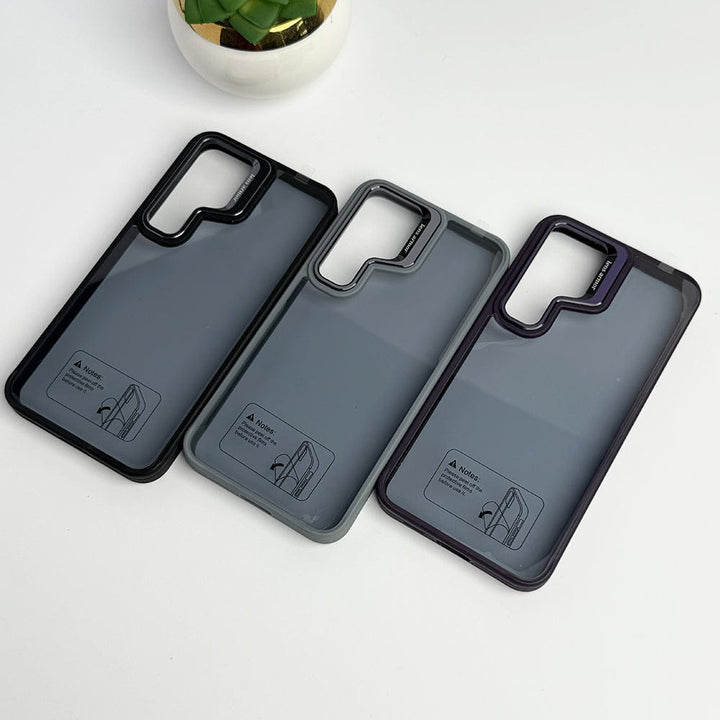 FRATO Samsung S24 SamSung Galaxy S24 Acrylic Shield Shockproof Case With Metal Camera Ring