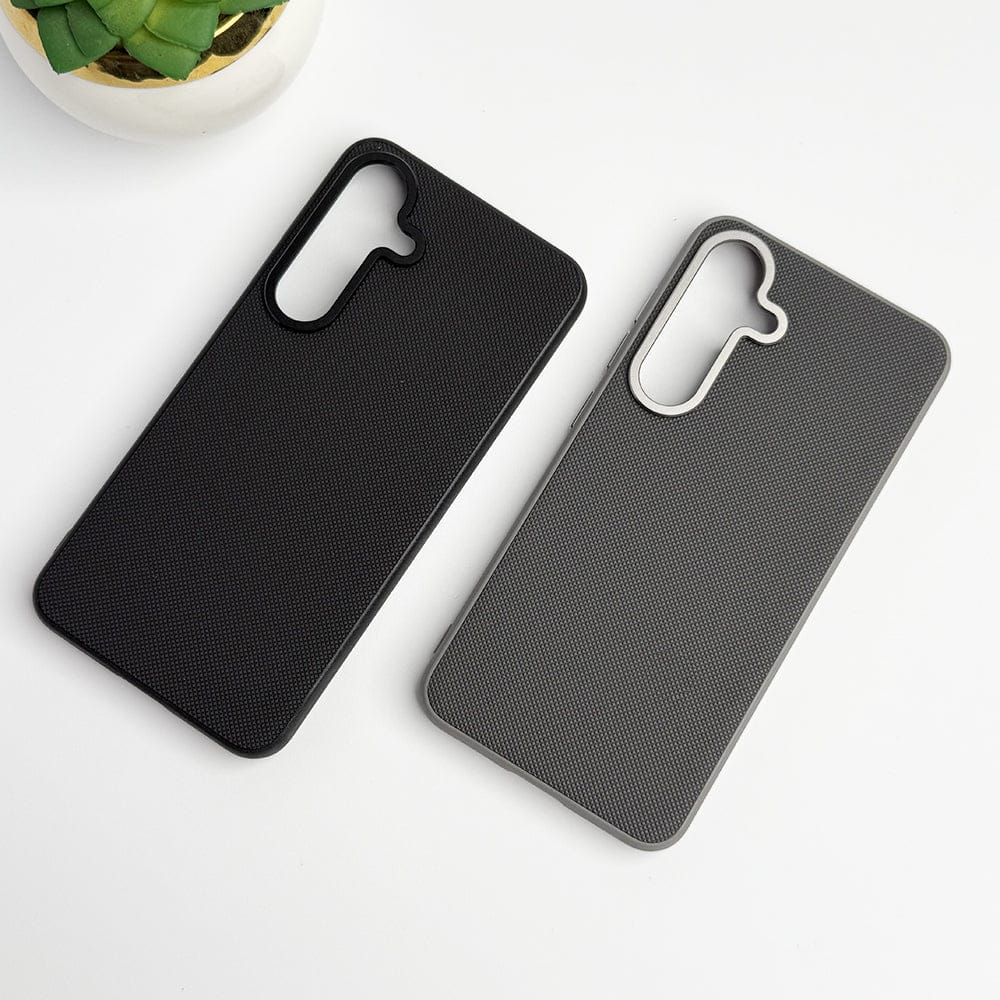 FRATO Samsung S24 Samsung Galaxy S24 Frosted Dotted Case Cover With Metal Camera Bumper