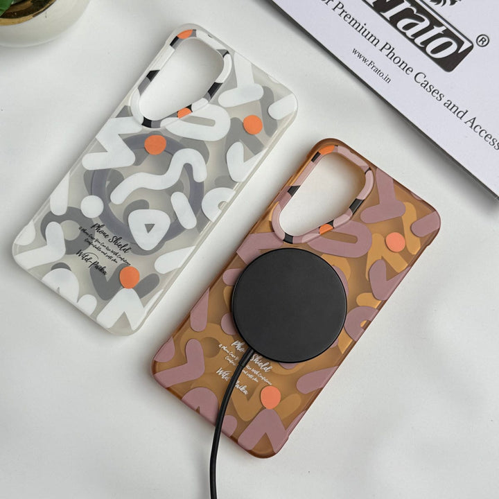 FRATO Samsung S24 Samsung Galaxy S24 Geometric Graffiti Shockproof MagSafe Case Cover