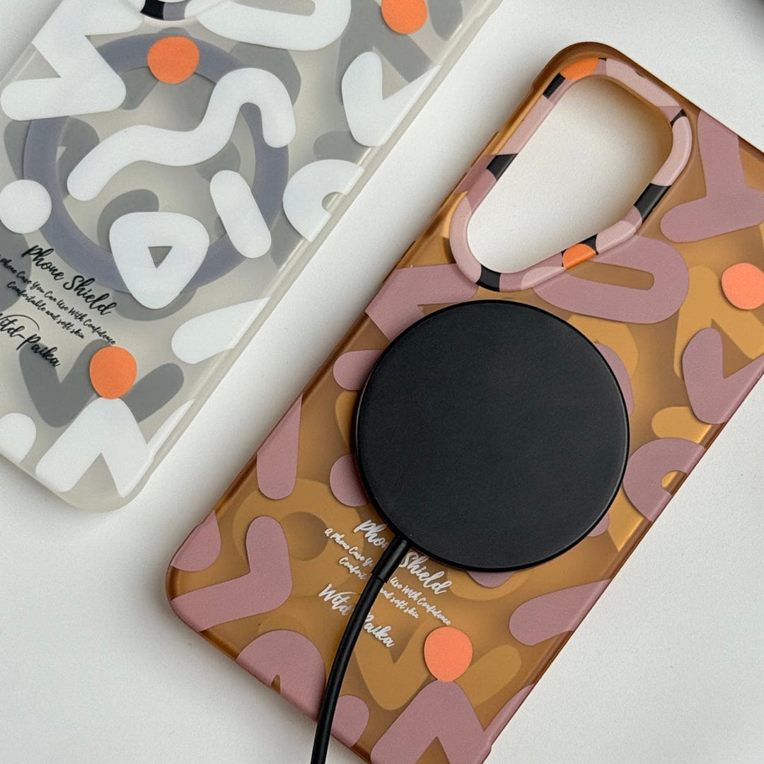 FRATO Samsung S24 Samsung Galaxy S24 Geometric Graffiti Shockproof MagSafe Case Cover
