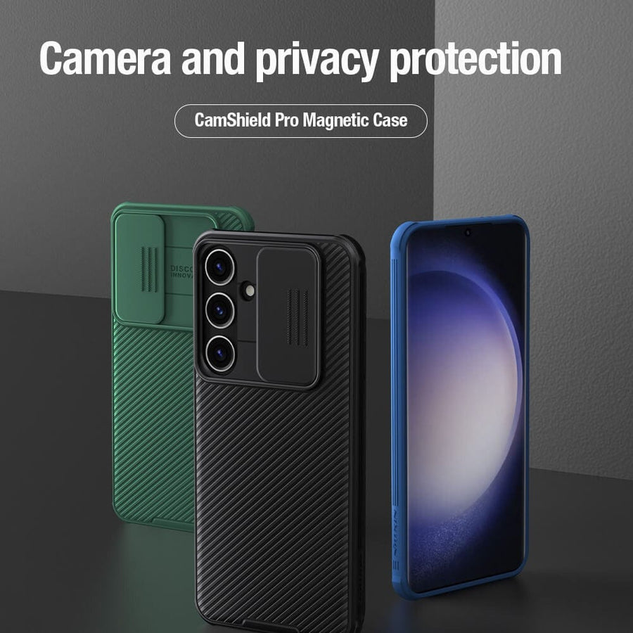 FRATO Samsung S24 Samsung Galaxy S24 NILLKIN Camshield Case Cover (Black)