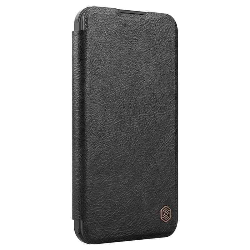 FRATO Samsung S24 Samsung Galaxy S24 Nillkin Qin Prop Leather Case Cover Black