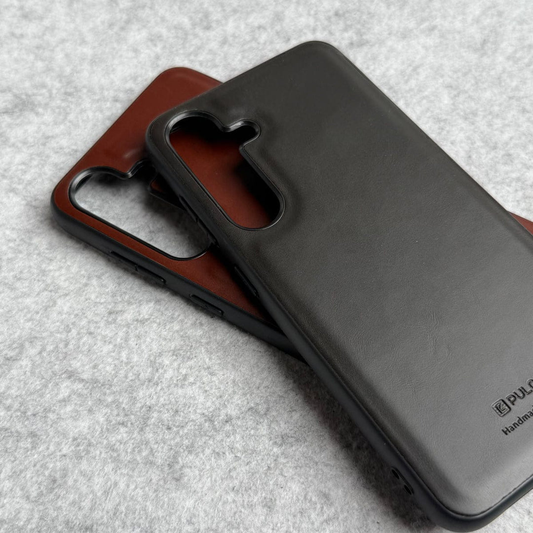 FRATO Samsung S24 Samsung Galaxy S24 PU Leather Thin Case Cover Minimalistic Design