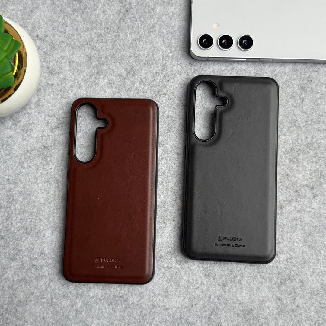 FRATO Samsung S24 Samsung Galaxy S24 PU Leather Thin Case Cover Minimalistic Design