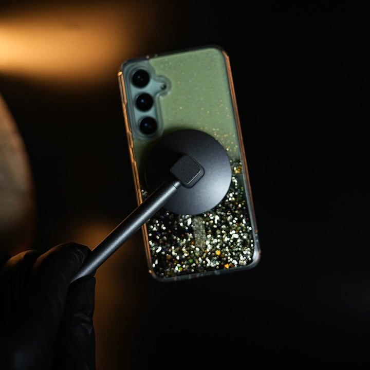 FRATO Samsung S24 Shimmer Sparkle Design Magnetic Ring Case For Samsung Galaxy S24