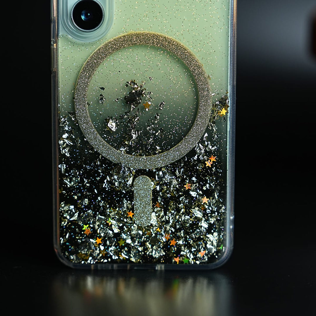 FRATO Samsung S24 Shimmer Sparkle Design Magnetic Ring Case For Samsung Galaxy S24