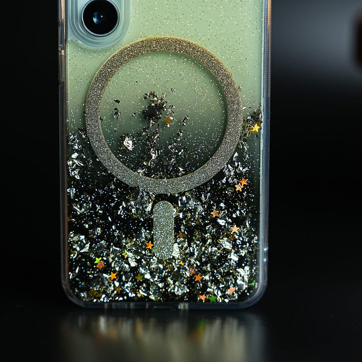 FRATO Samsung S24 Shimmer Sparkle Design Magnetic Ring Case For Samsung Galaxy S24
