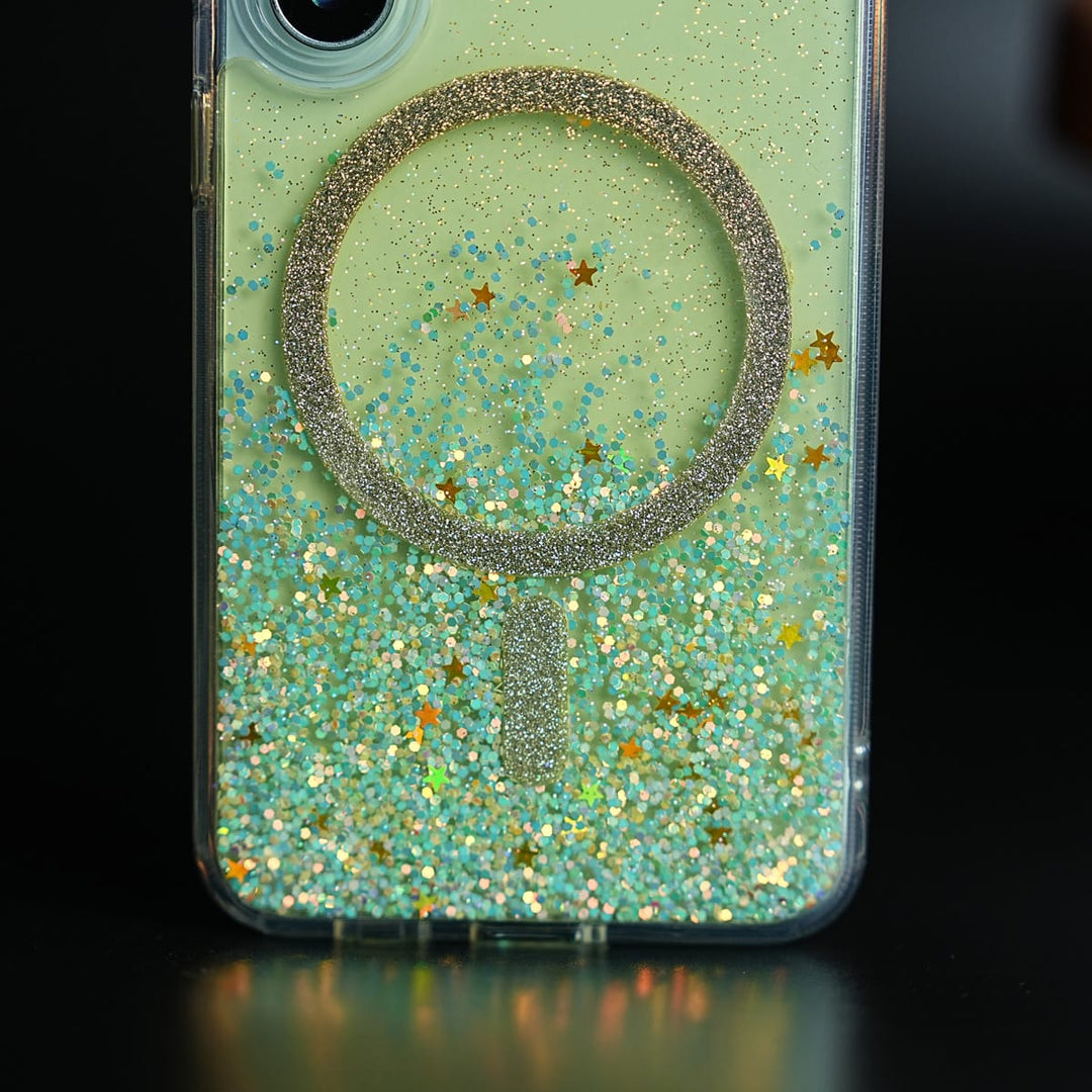 FRATO Samsung S24 Shimmer Sparkle Design Magnetic Ring Case For Samsung Galaxy S24