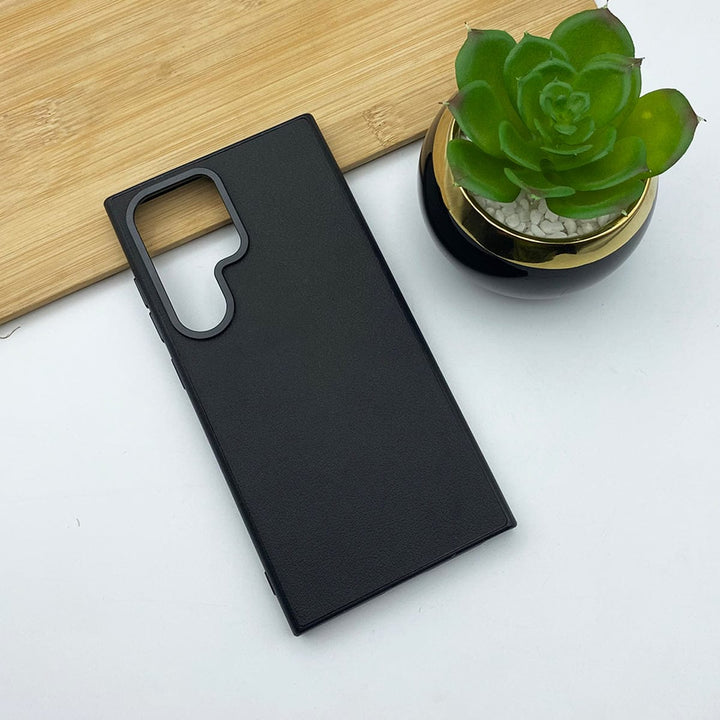 FRATO Samsung S24U Black Samsung Galaxy S24 Ultra PU Leather Case Cover With Camera Bumper