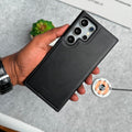 Samsung Galaxy S24 Ultra PU Leather Stitch MagSafe Case Cover