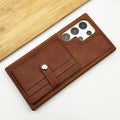 Samsung Galaxy S24 Ultra Premium PU Leather Case Cover With Wallet Card Holder