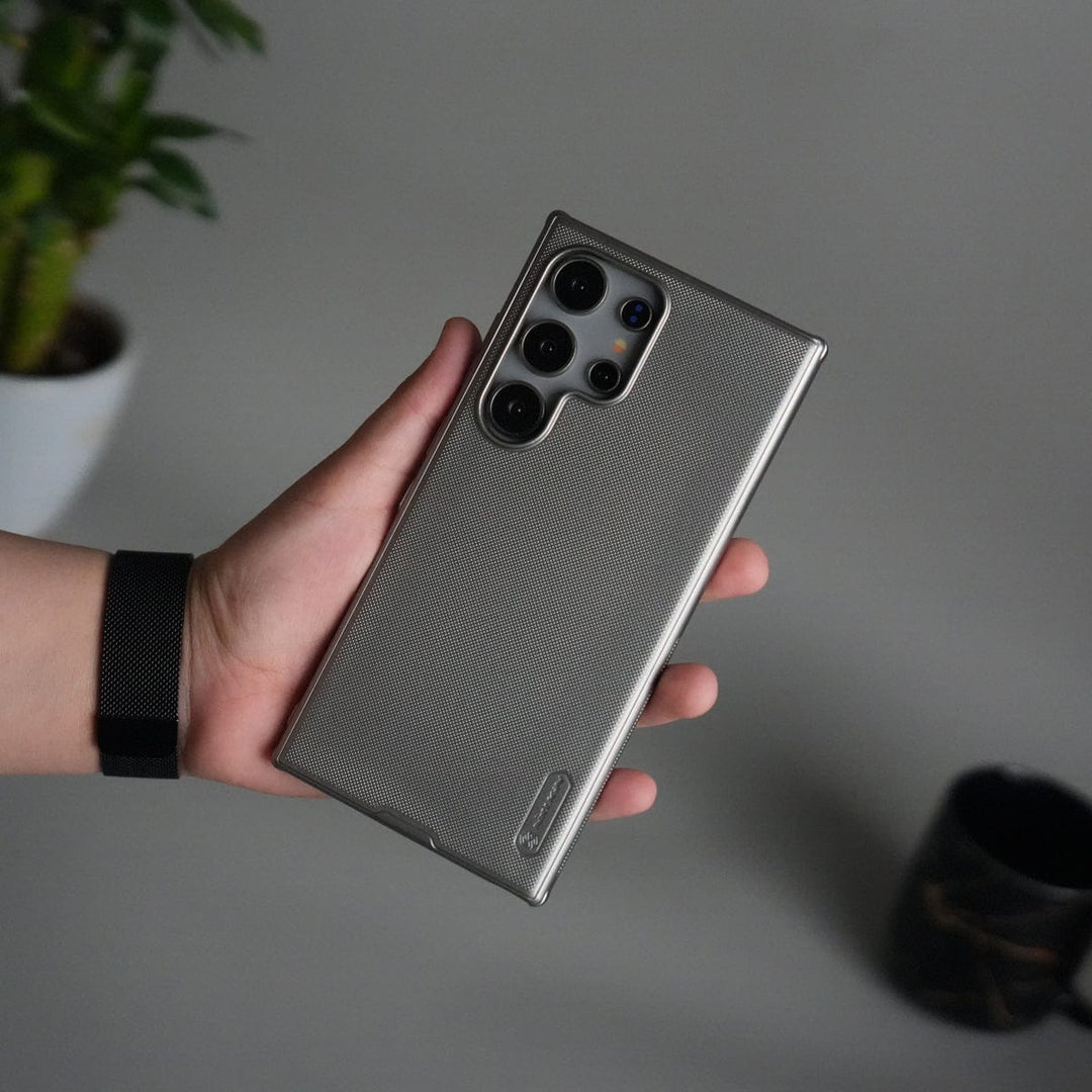 FRATO Samsung S24U Nillkin Galaxy S24 Ultra Super Frosted Shield Pro Matte cover case | Silver