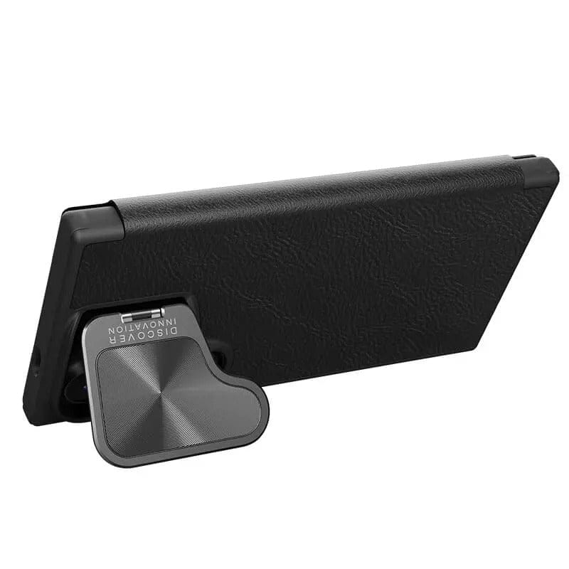 FRATO Samsung S24U Samsung Galaxy S24 Ultra Camera Protection Nillkin Qin Prop Leather Flip Cover Black