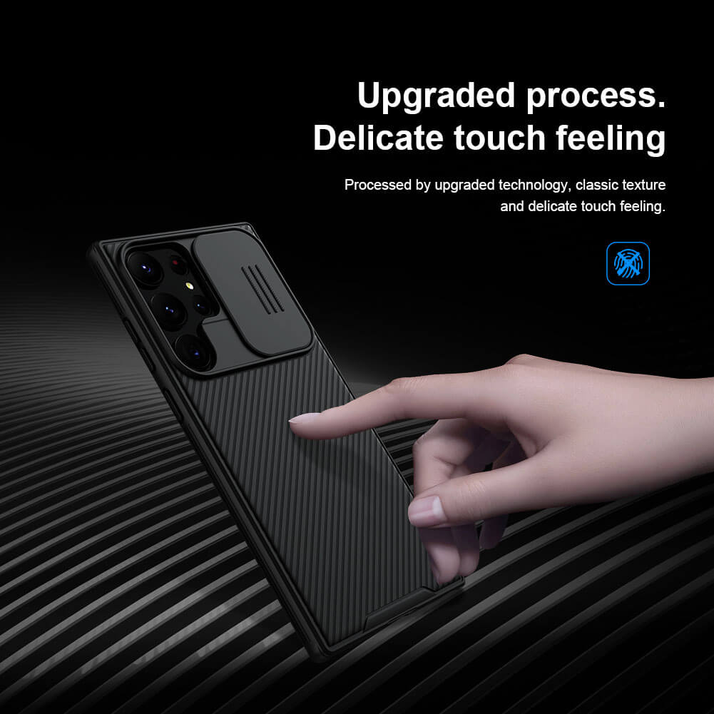 FRATO Samsung S24U Samsung Galaxy S24 Ultra Camshield Case Cover (Black)