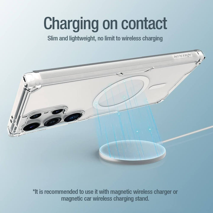 FRATO Samsung S24U Samsung Galaxy S24 Ultra Cover Transparent Nillkin TPU PRO Magnetic Case