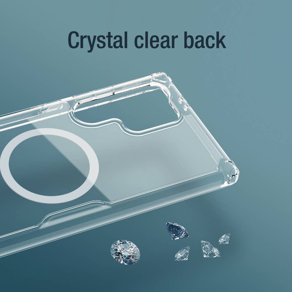 FRATO Samsung S24U Samsung Galaxy S24 Ultra Cover Transparent Nillkin TPU PRO Magnetic Case