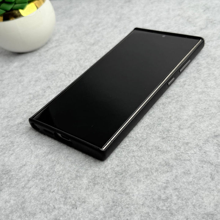 FRATO Samsung S24U Samsung Galaxy S24 Ultra Full Leather Case With Metal Alloy Camera Bumper