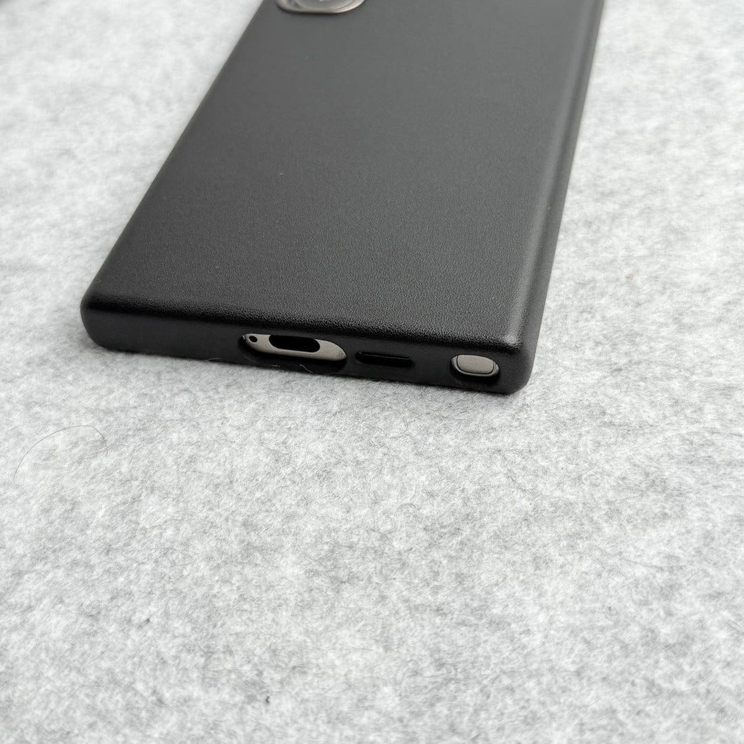 FRATO Samsung S24U Samsung Galaxy S24 Ultra Full Leather Case With Metal Alloy Camera Bumper