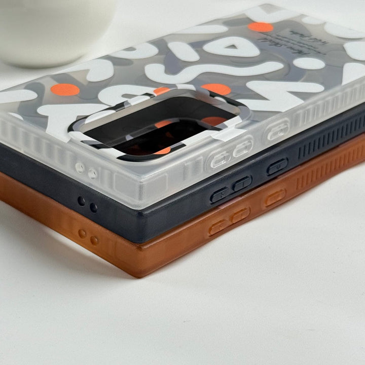 FRATO Samsung S24U Samsung Galaxy S24 Ultra Geometric Graffiti Shockproof MagSafe Case Cover