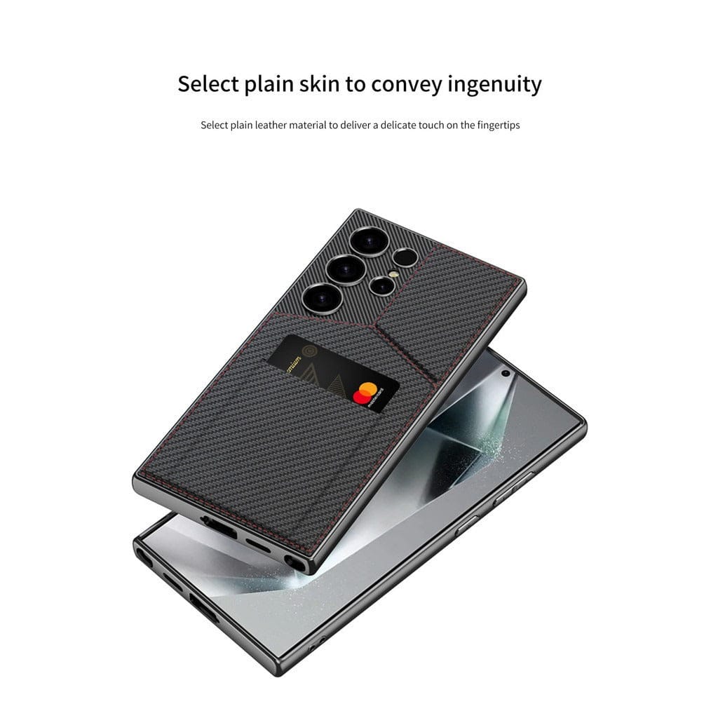 FRATO Samsung S24U Samsung Galaxy S24 Ultra Leather Multifunctional Card Holder case cover