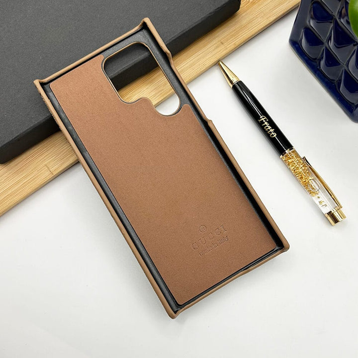 FRATO Samsung S24U Samsung Galaxy S24 Ultra Luxury Brand GG Wallet Case Cover