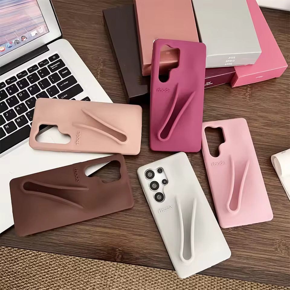 FRATO Samsung S24U Samsung Galaxy S24 Ultra Luxury Silicone Lip Gloss Holder Phone Case