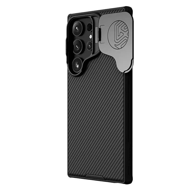 FRATO Samsung S24U Samsung Galaxy S24 Ultra Nillkin Camshield Prop Camera Protective Cover Case(Black)