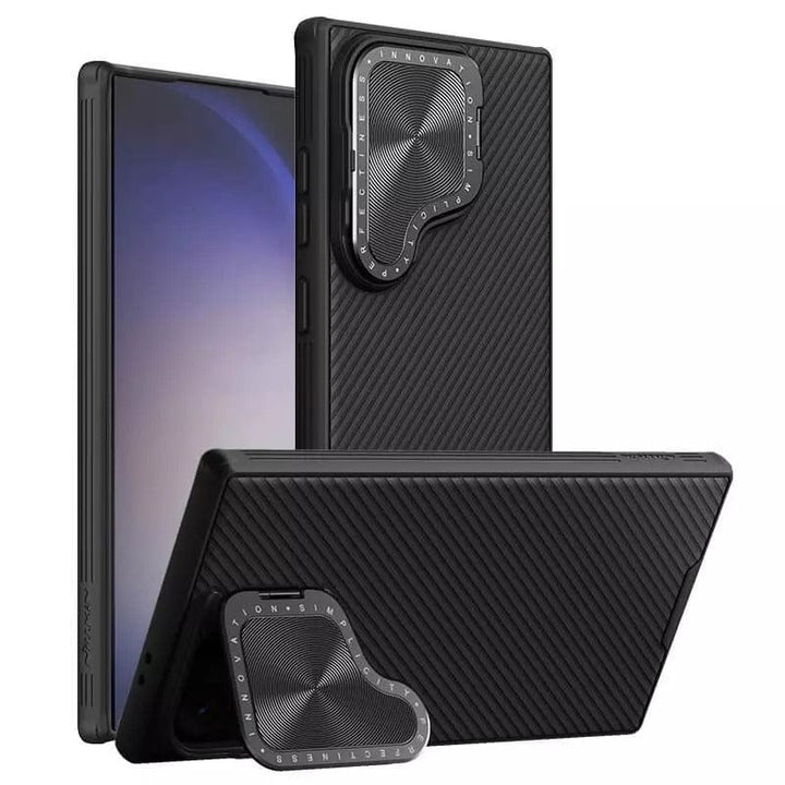 FRATO Samsung S24U Samsung Galaxy S24 Ultra Nillkin Camshield Prop Camera Protective Cover Case(Black)