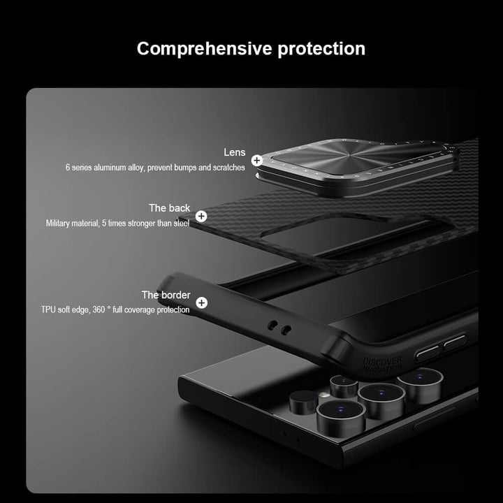 FRATO Samsung S24U Samsung Galaxy S24 Ultra Nillkin CarboProp Aramid Fiber Case Cover