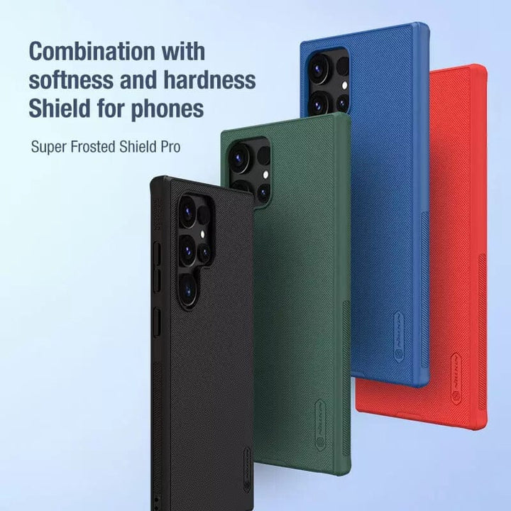 FRATO Samsung S24U Samsung Galaxy S24 Ultra Nillkin Super Frosted Shield Pro Matte Cover Black