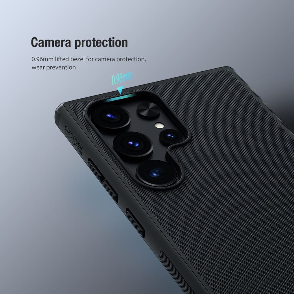 FRATO Samsung S24U Samsung Galaxy S24 Ultra Nillkin Super Frosted Shield Pro Matte Cover Black