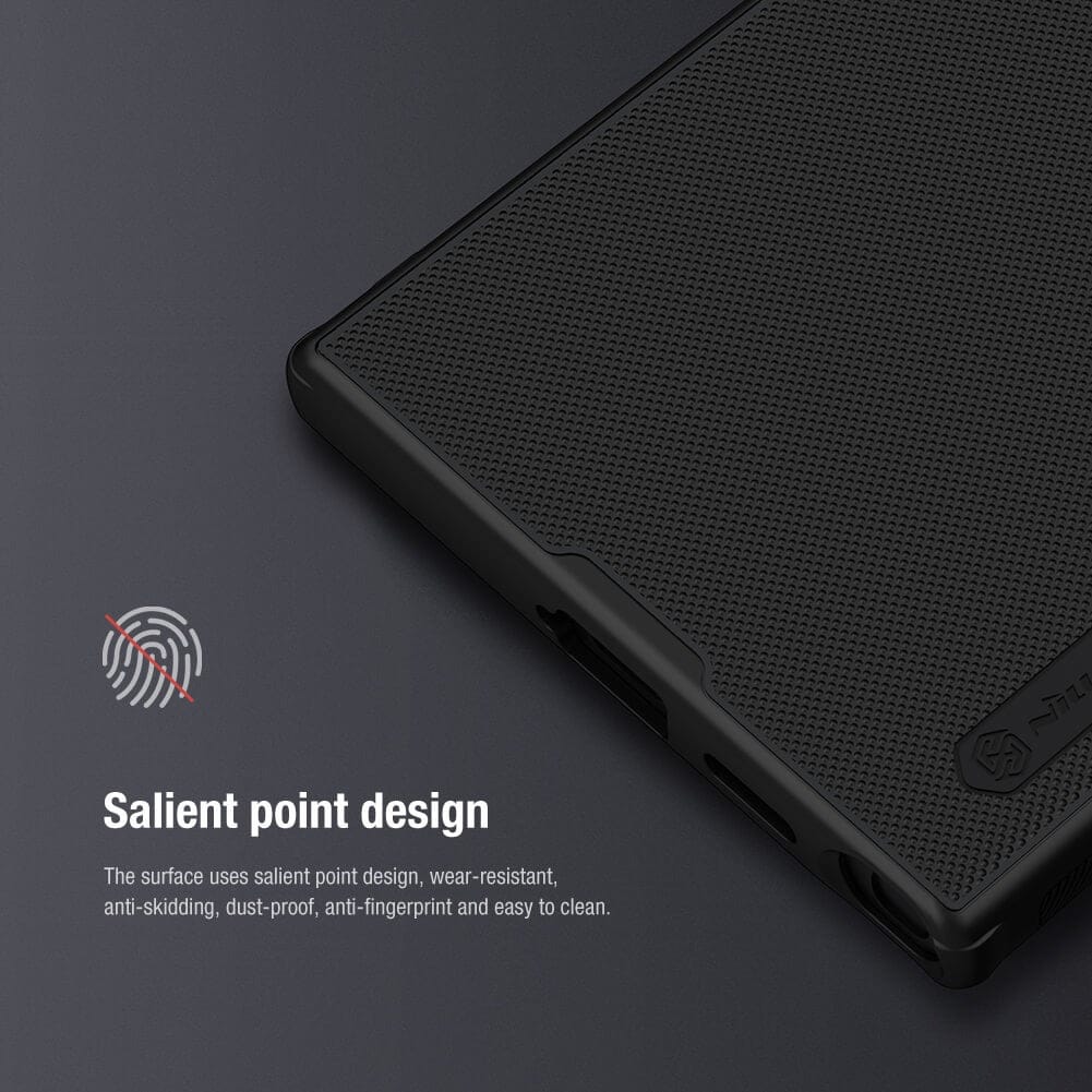 FRATO Samsung S24U Samsung Galaxy S24 Ultra Nillkin Super Frosted Shield Pro Matte Cover Black
