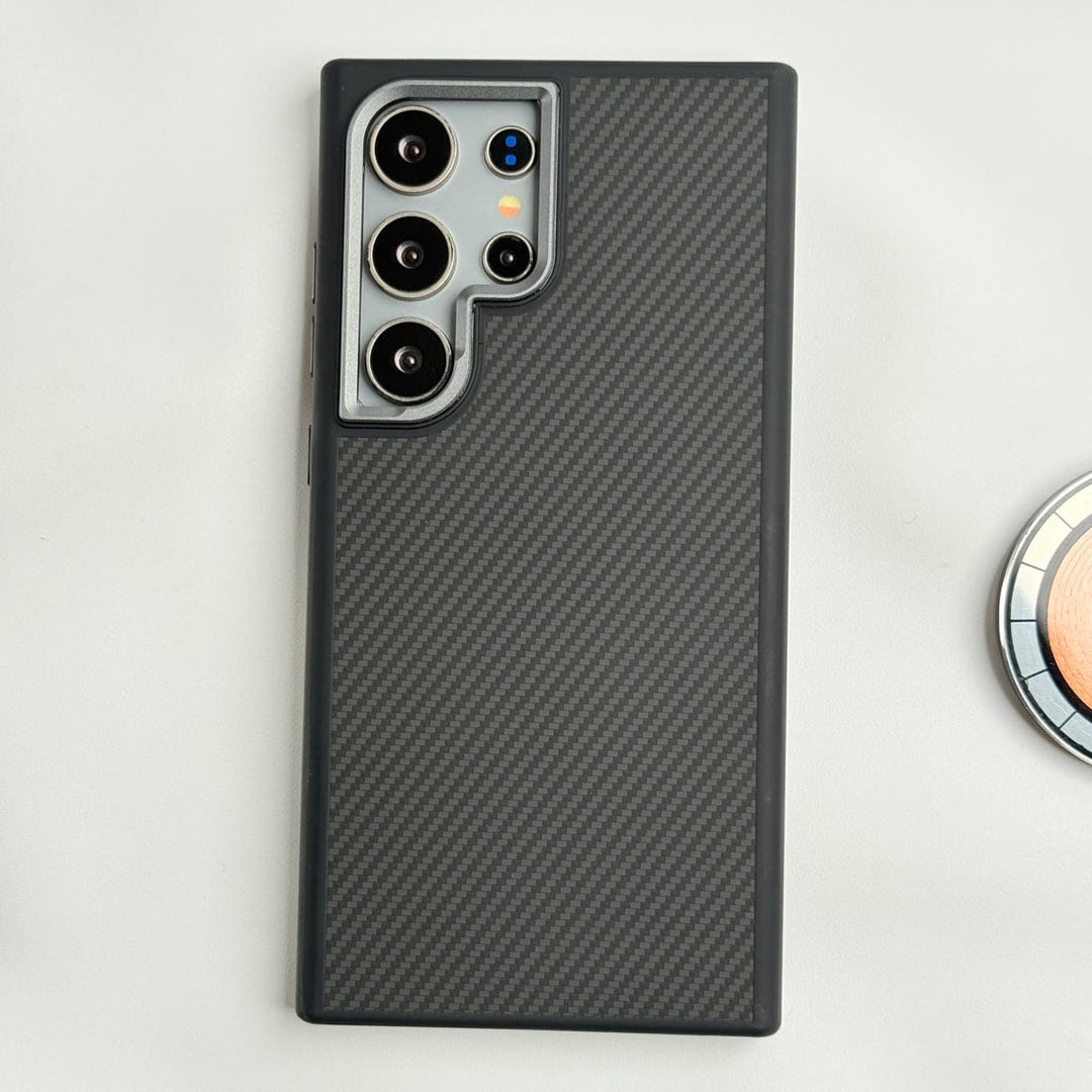 FRATO Samsung S24U Samsung Galaxy S24 Ultra Premium Carbon Fiber Texture Case Cover