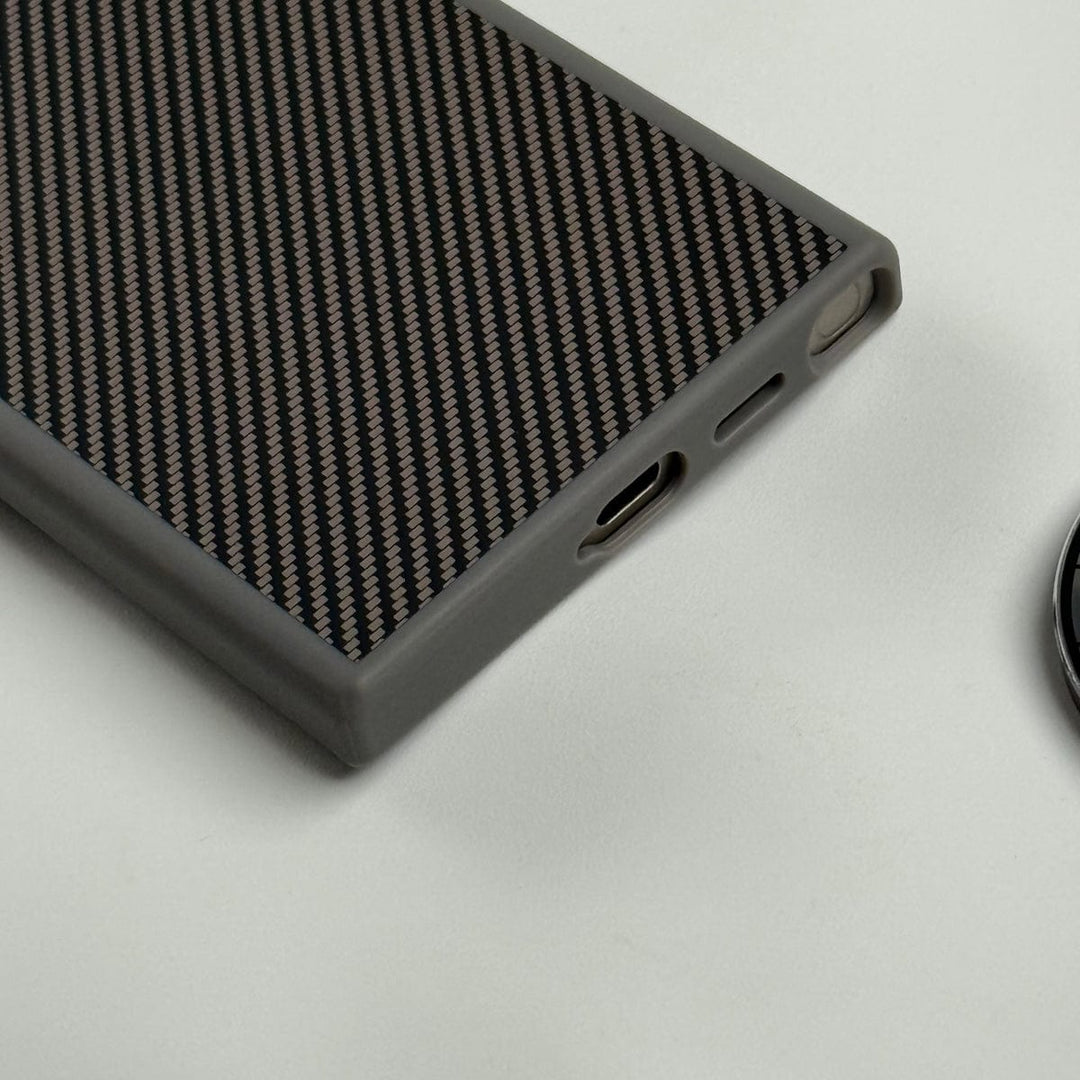 FRATO Samsung S24U Samsung Galaxy S24 Ultra Premium Carbon Fiber Texture Case Cover